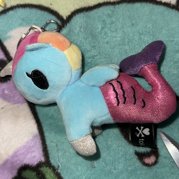 Tokidoki mermaid keychain clip mystery plush brand new - Picture 2 of 3